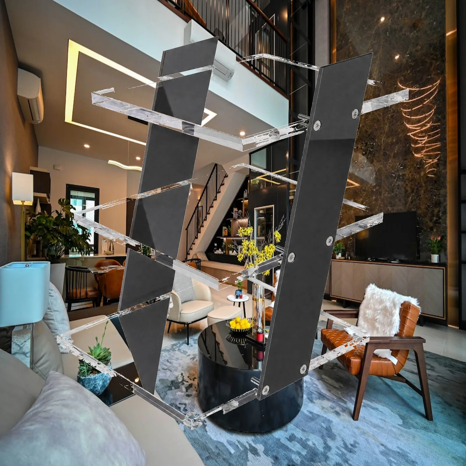 Acrylic Glasses Display Rack Multi Tier Spectacle Stand for Optical Shop Boutique Countertop Showcase Display