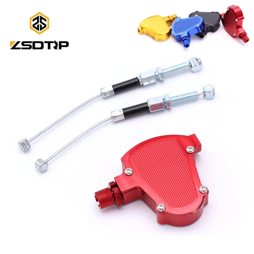 ZSDTRP Reemplazo de palanca de cable de embrague de tracción fácil para motocicletas de aleación de aluminio CNC universal para sistema economizador