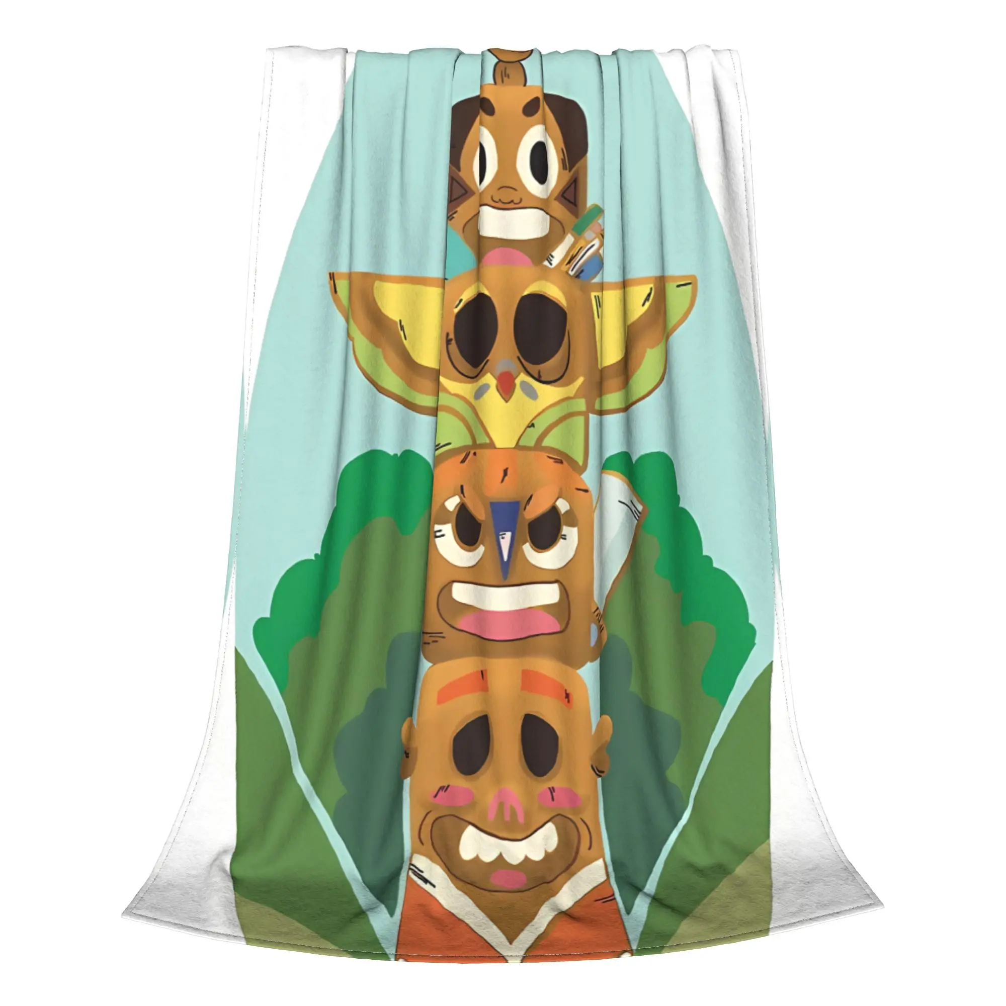 1PC Totem Pole Craig of the Creek Home Room Decorations Winter Blankets For Adults Bedding Home Interior Sofa Knee