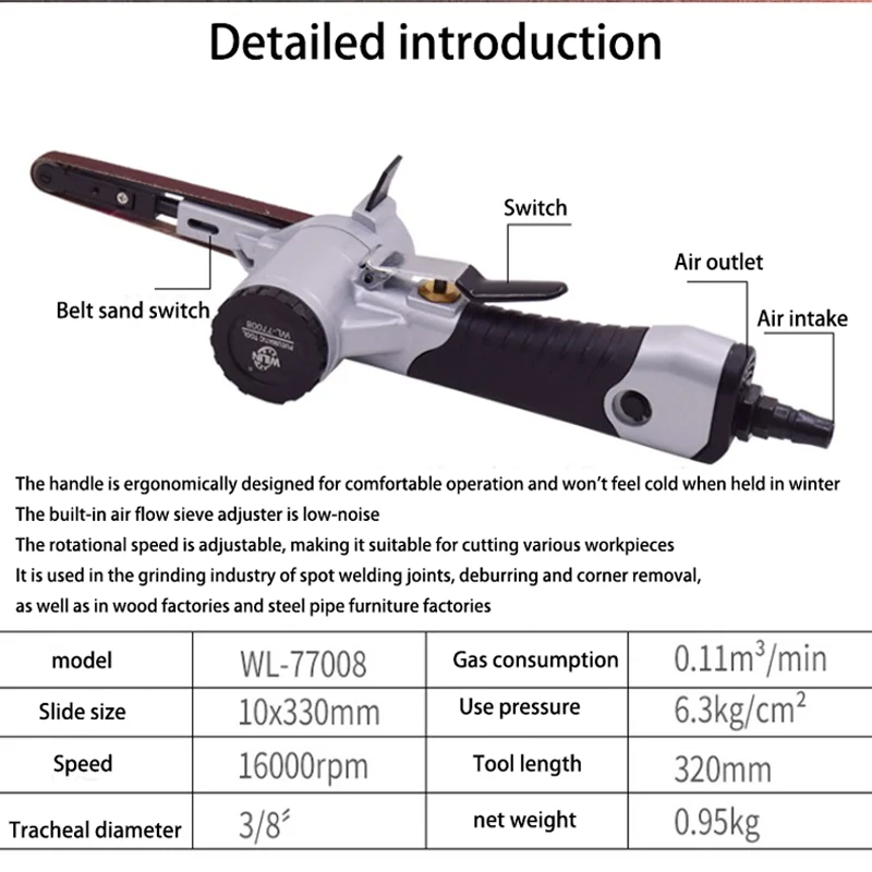 Pneumatic Belt Sand…