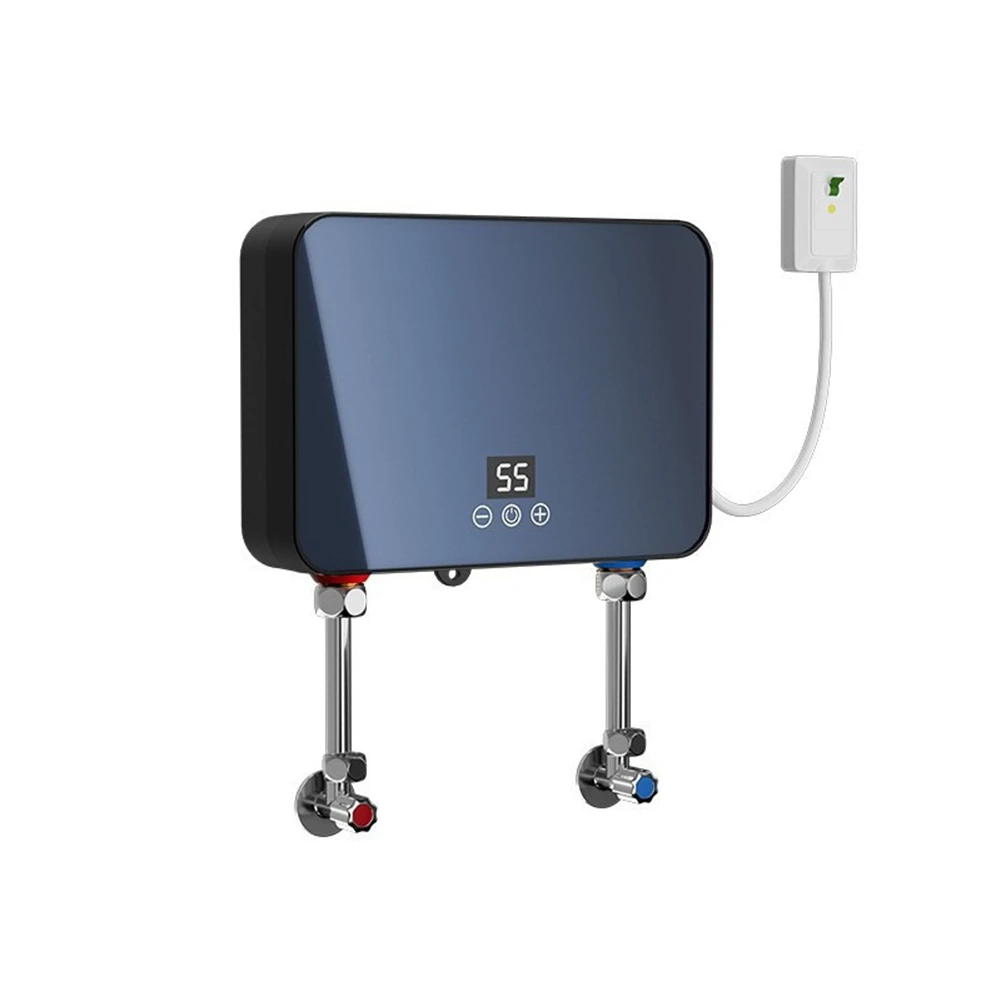 

Электрический водонагреватель, мгновенный водонагреватель с цифровым дисплеем, саморегулирующийся для автодома, кухни, ванной комнаты, вилка европейского стандарта