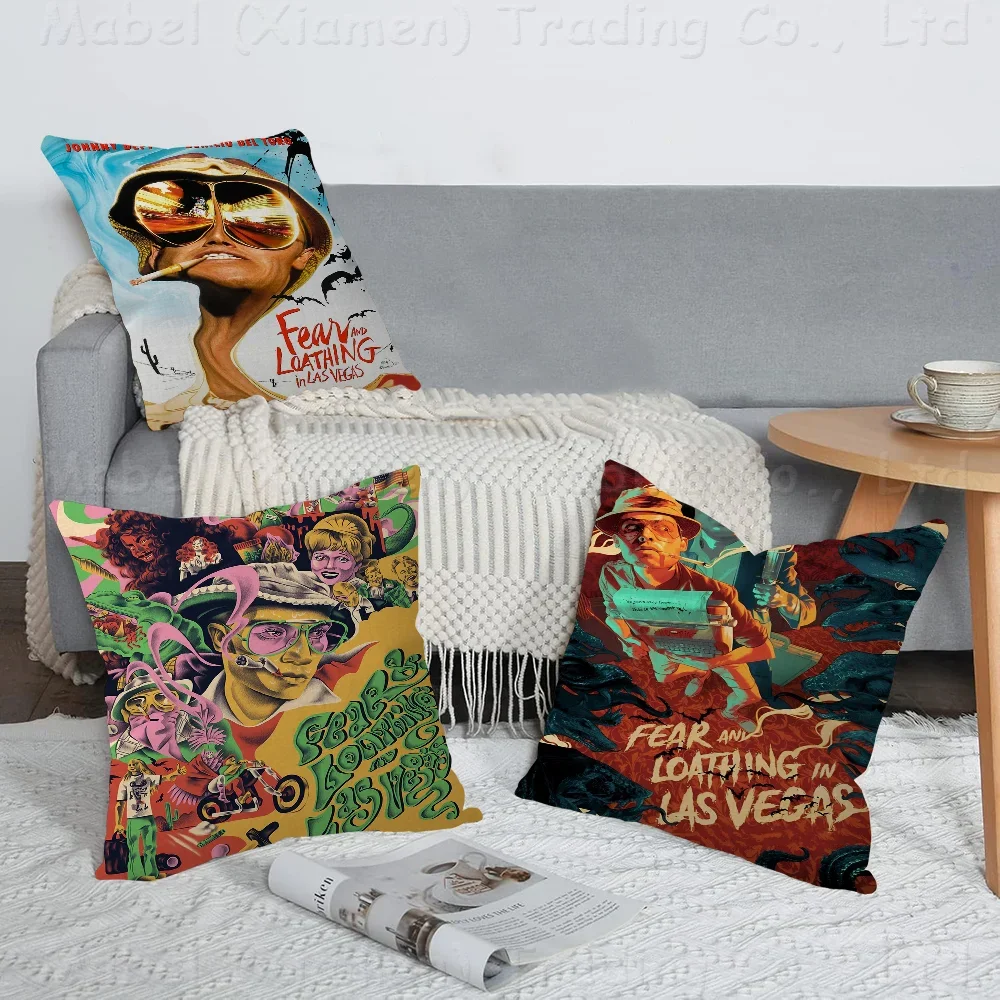 Fear And Loathing In Las Vegas Movie Cushion Cover Car Throw Pillow Case For Sofa Car Christmas Gift 40x40cm 45x45cm