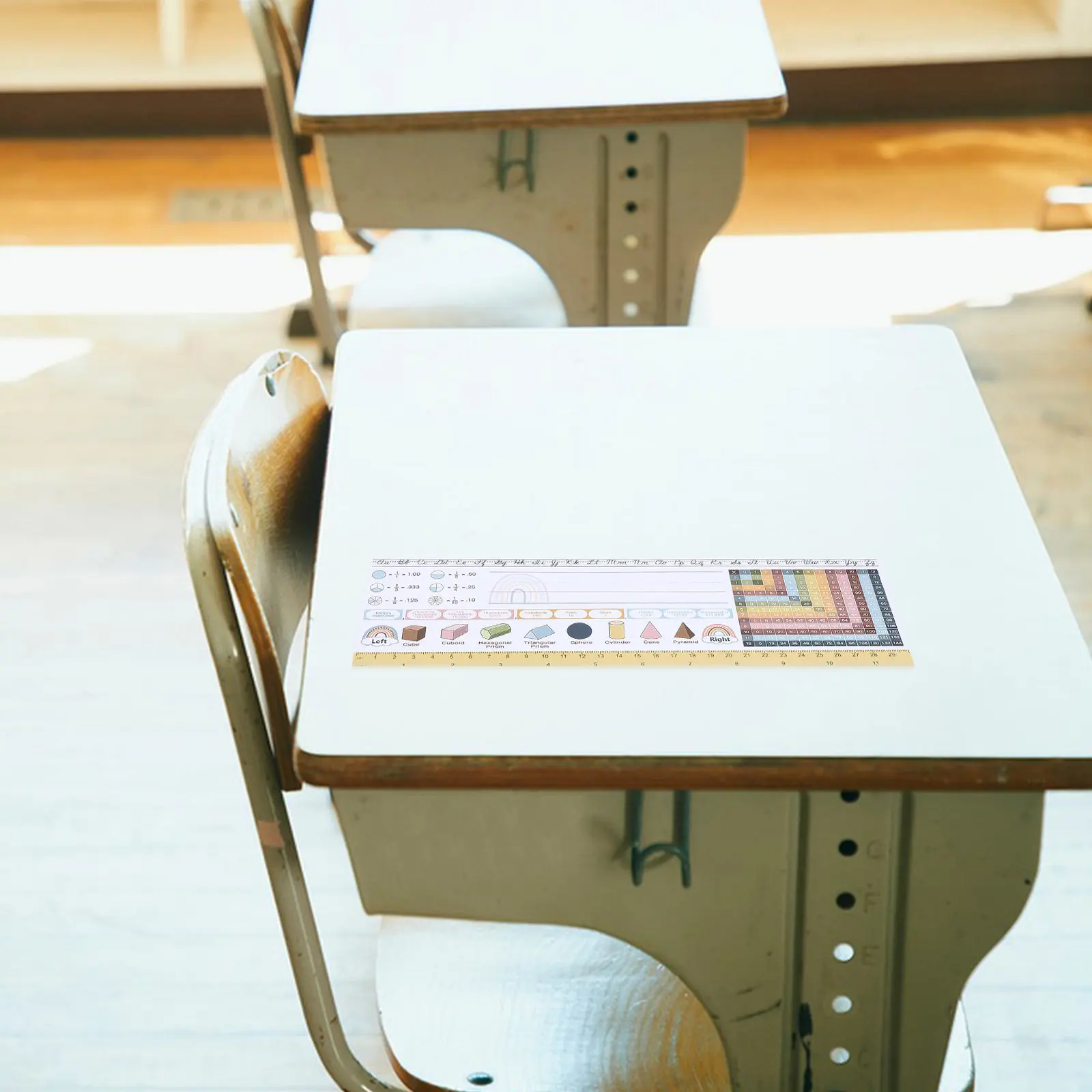 

25Pcs Name Plate for Desks Classroom Use Bright Student Desk Labels with Learning Features Fade Resistant Easy to Apply