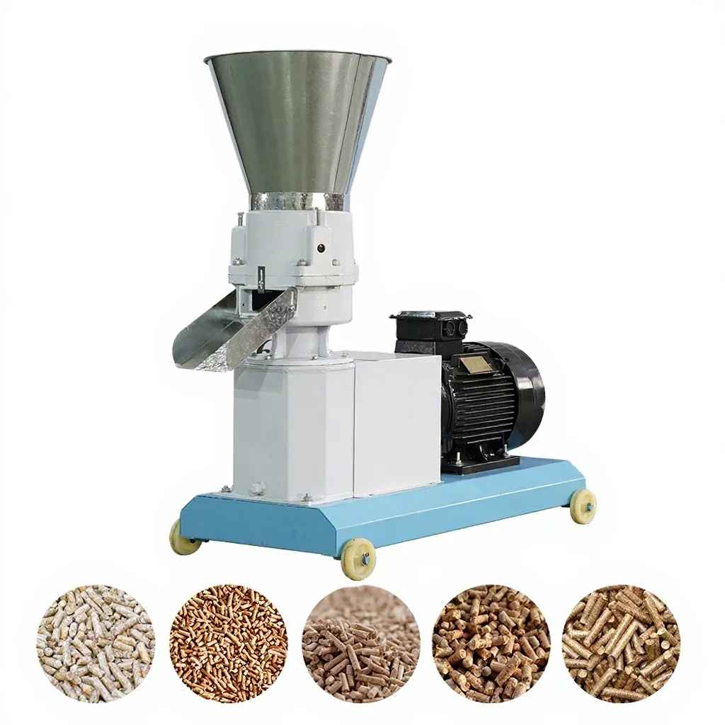 Chicken, cow, and pig pellet feed making machine - poultry feed processing machine - feed pellet manufacturing machinery
