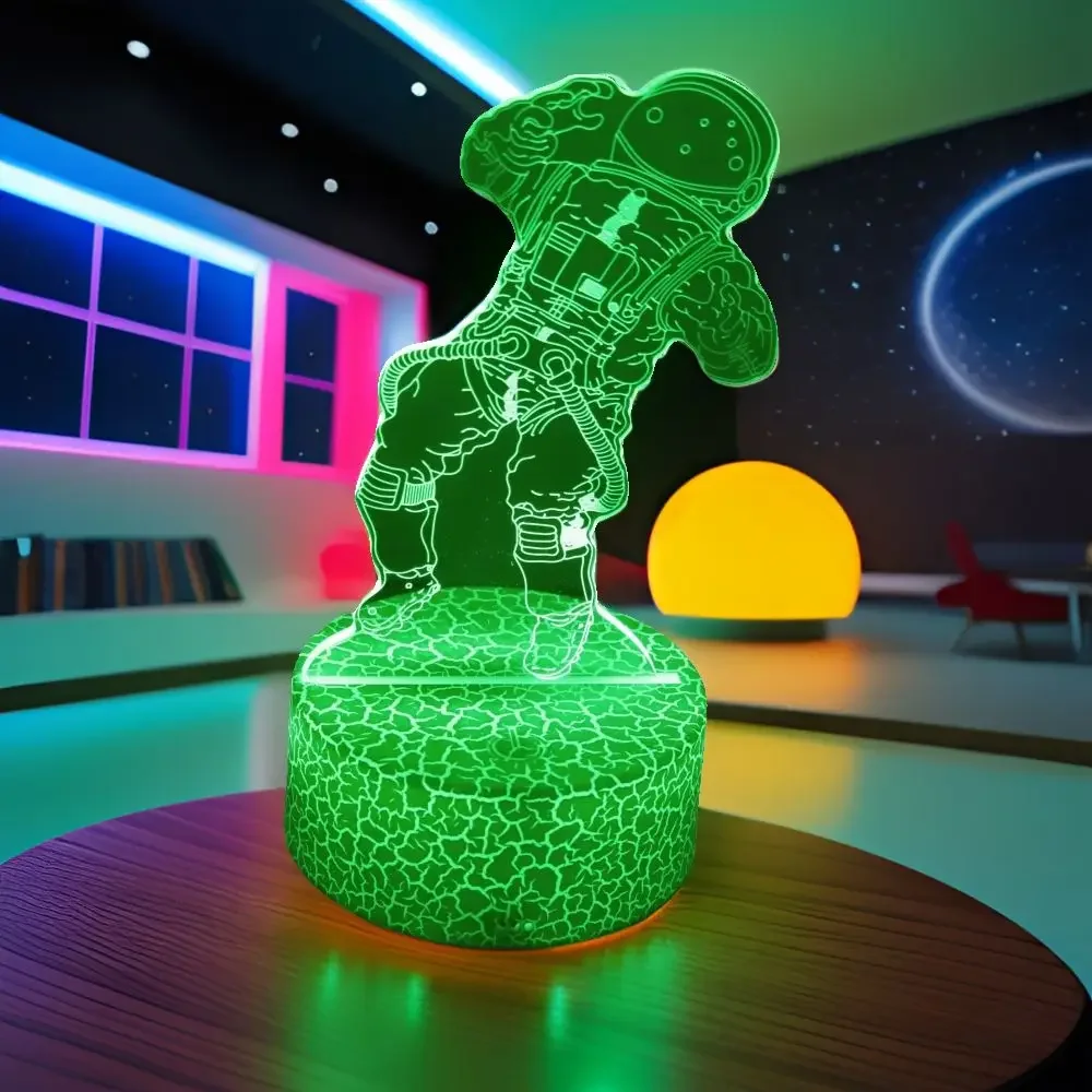 Veilleuse LED 3D Lllusion Cortors, lampes Space AstronsomLights, USB Touch Remote, RVB, couleur, décoration de chambre, cadeau pour enfant