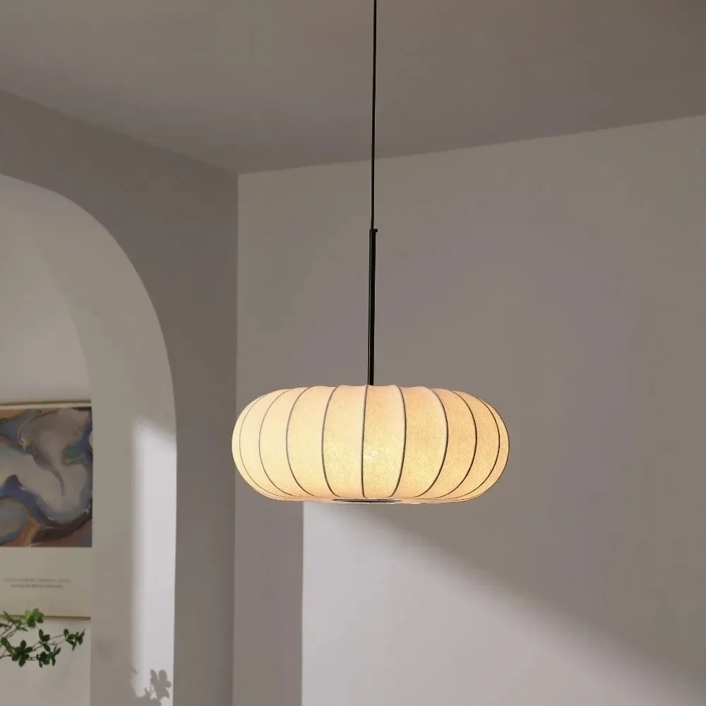 JOYINLED 30/40/50 سنتيمتر اليابانية قلادة ضوء وابي سابي الحرير عاكس الضوء الطبيعية الحديثة الثريا لغرفة المعيشة ، غرفة نوم ، غرفة الشاي #1