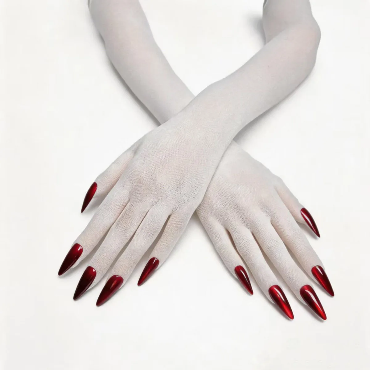 Ultradünne nahtlose Strumpfhandschuhe – 3D-Katzenaugen-Nagelabdeckungen – modische Fünf-Finger-Strumpfhandschuhe – dekorative Handschuhe – Detail 34