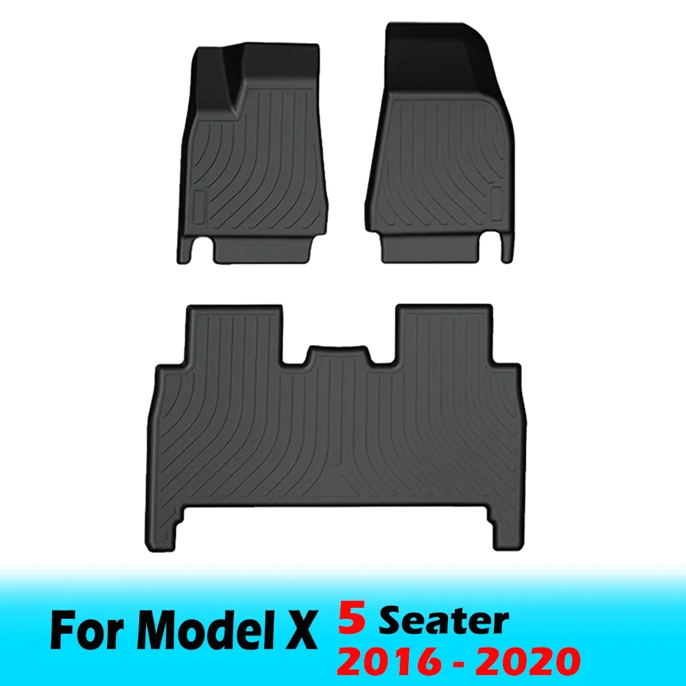 BEVO Vloermatten voor Tesla Model X 5 6 7-zits 2024 2023-2016 All Weather Waterdichte Cargo Frunk kofferbak Matten Liners Accessoires