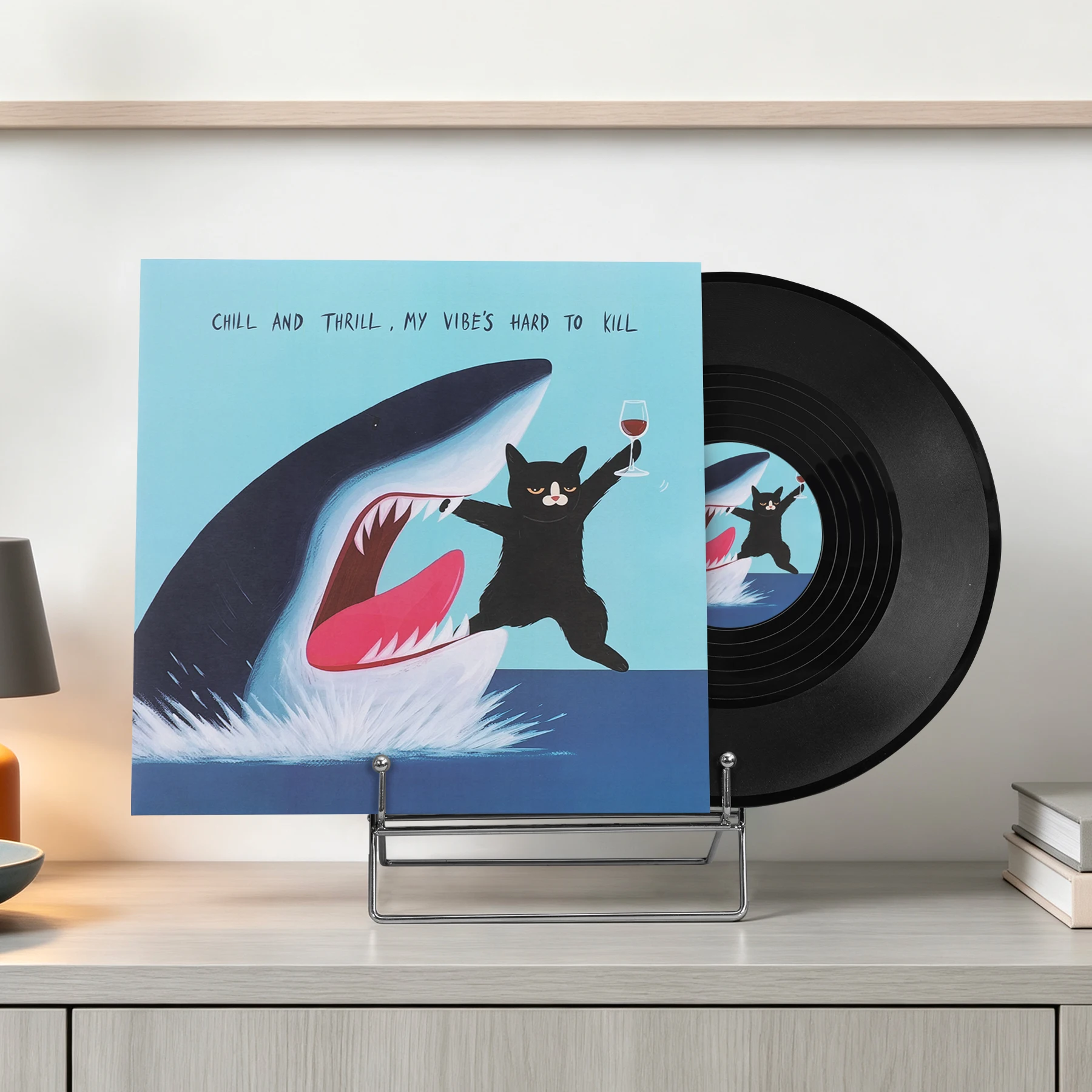 Antique Vinyl Simulation Record Album Envelope Room Living Room Bedroom Store Bar Wall Decoration 3D drawing Photography Prop