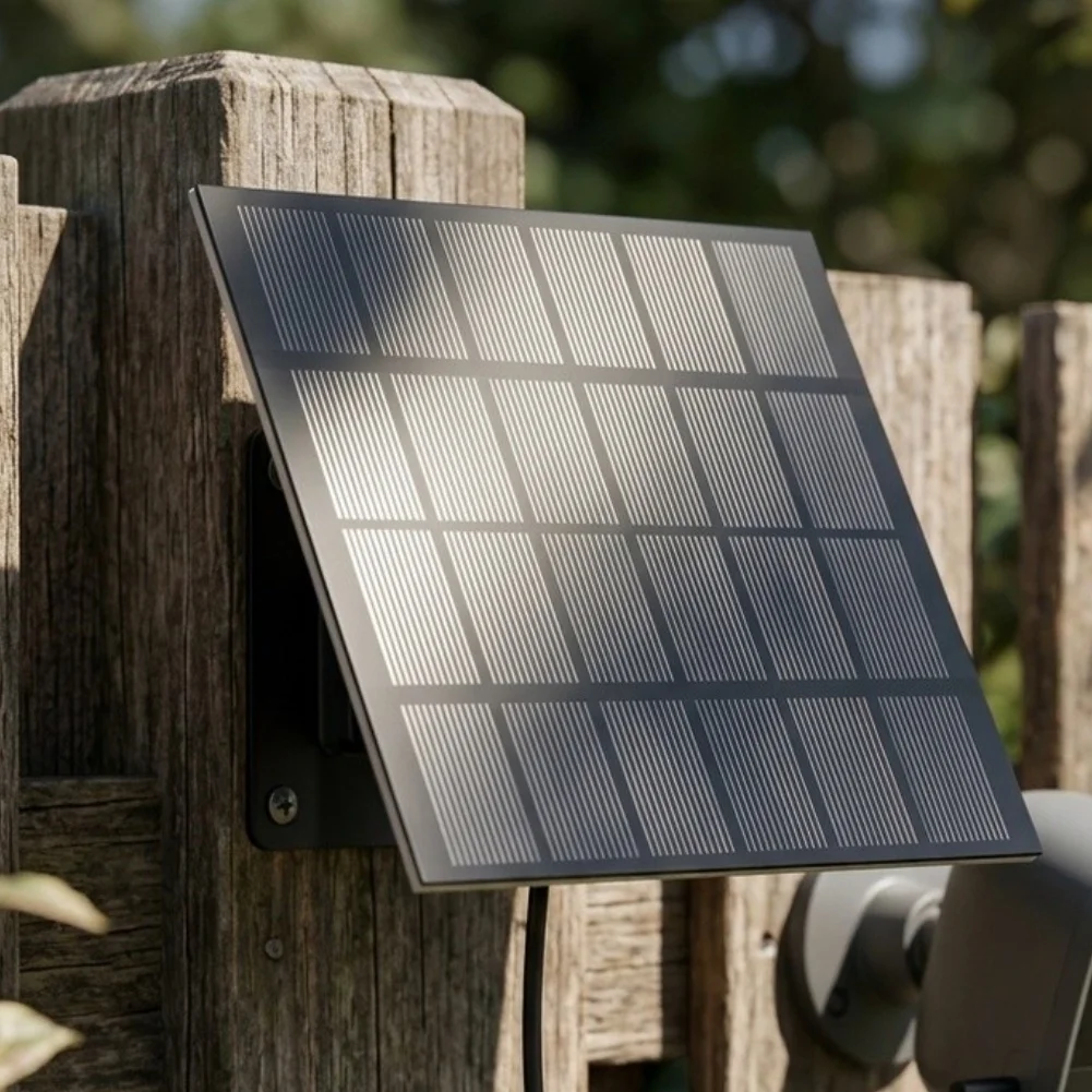 Compact 145x145mm For 3W 6V Monocrystalline for solar Panel for Outdoor Security Cameras and 3.7V-6V Compatible Devices