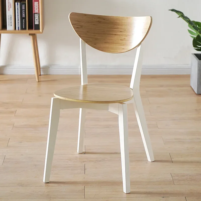 Nordic Dining Chairs Home Modern Simple Thickened Minimalist Modern Kitchen Home Economy Ins Backrest Chair Adult wooden Chair