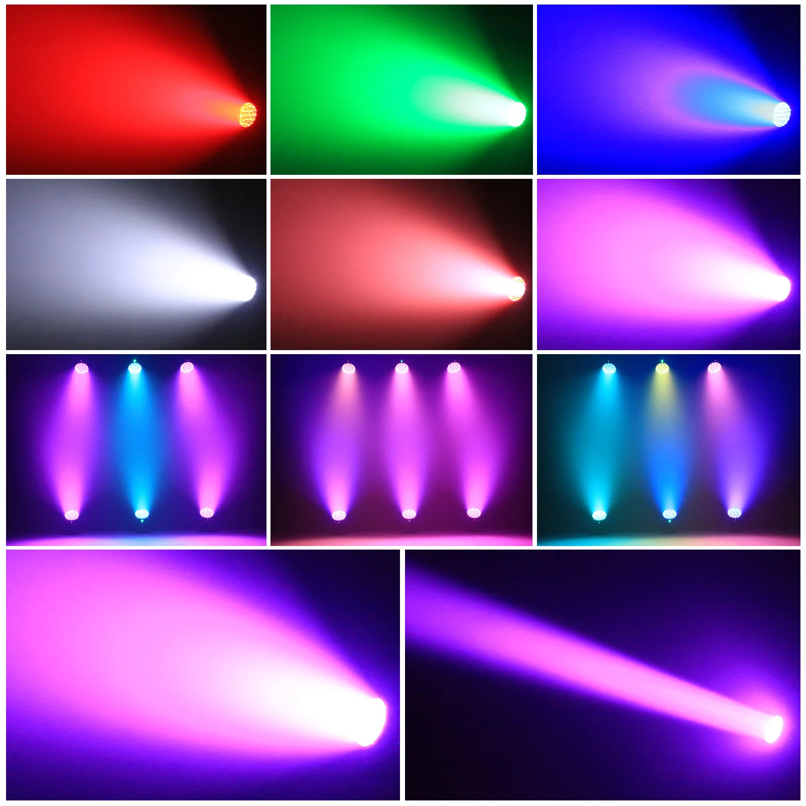 U'King 2PCS 19x15W RGBW Focused Stage Par Light 4IN1 LED Zoom Strobe Wash Light DMX Stage Light Effect для DJ Disco Bar Party