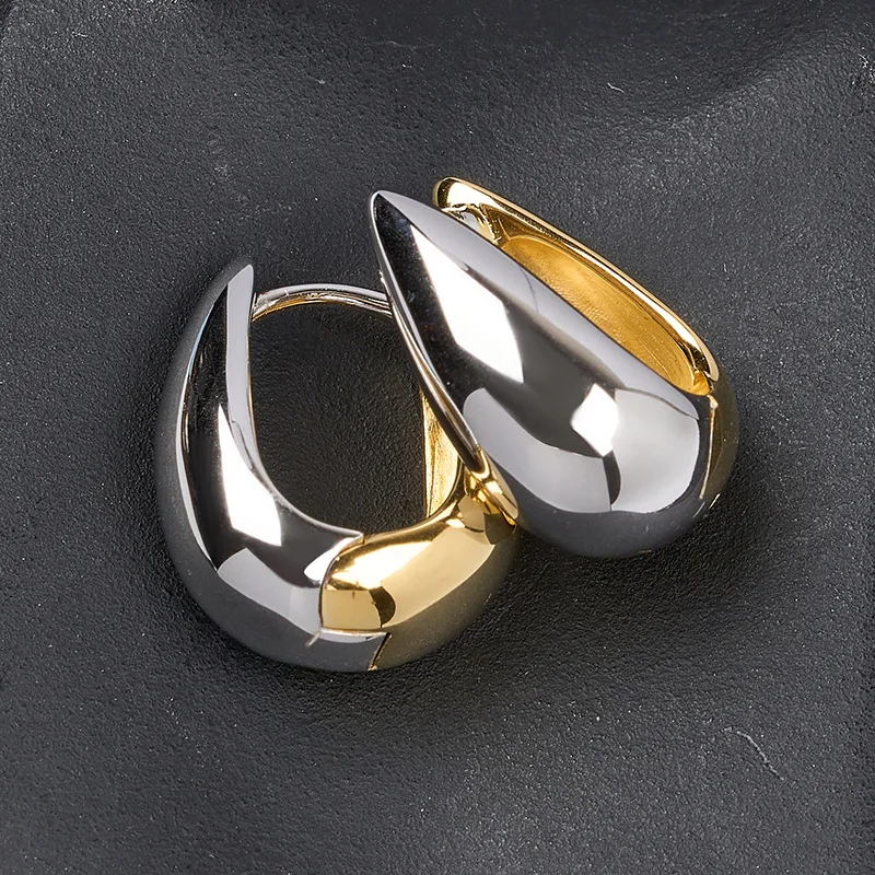 XIYANIKE Minimalist Metal Hoop Earrings For Women Girl Vintage French Fashion New Jewelry Lady Gift Party серьги