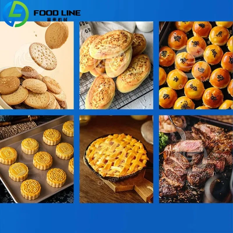 فرن نفق مخبز الخبز والخبز والبسكويت والغاز الصناعي/الكهربائي لفرن نفق خط إنتاج الخبز والبسكويت #6