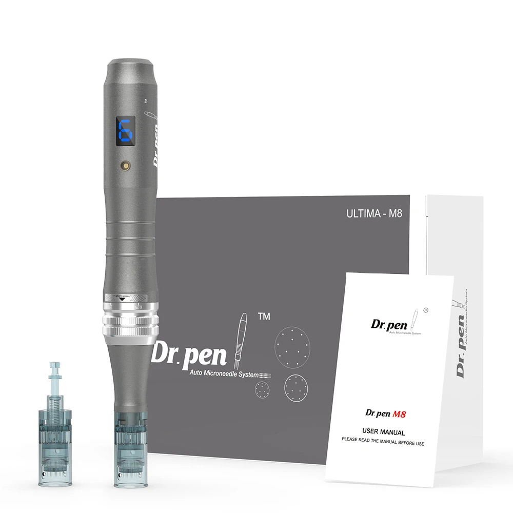 penna-per-microneedling-originale-drpen-m8-con-connettore-a-3-slot-derma-pen-wireless-per-la-cura-della-pelle-dispositivo-di-bellezza-con-cartuccia-ad-ago-a-16-punte