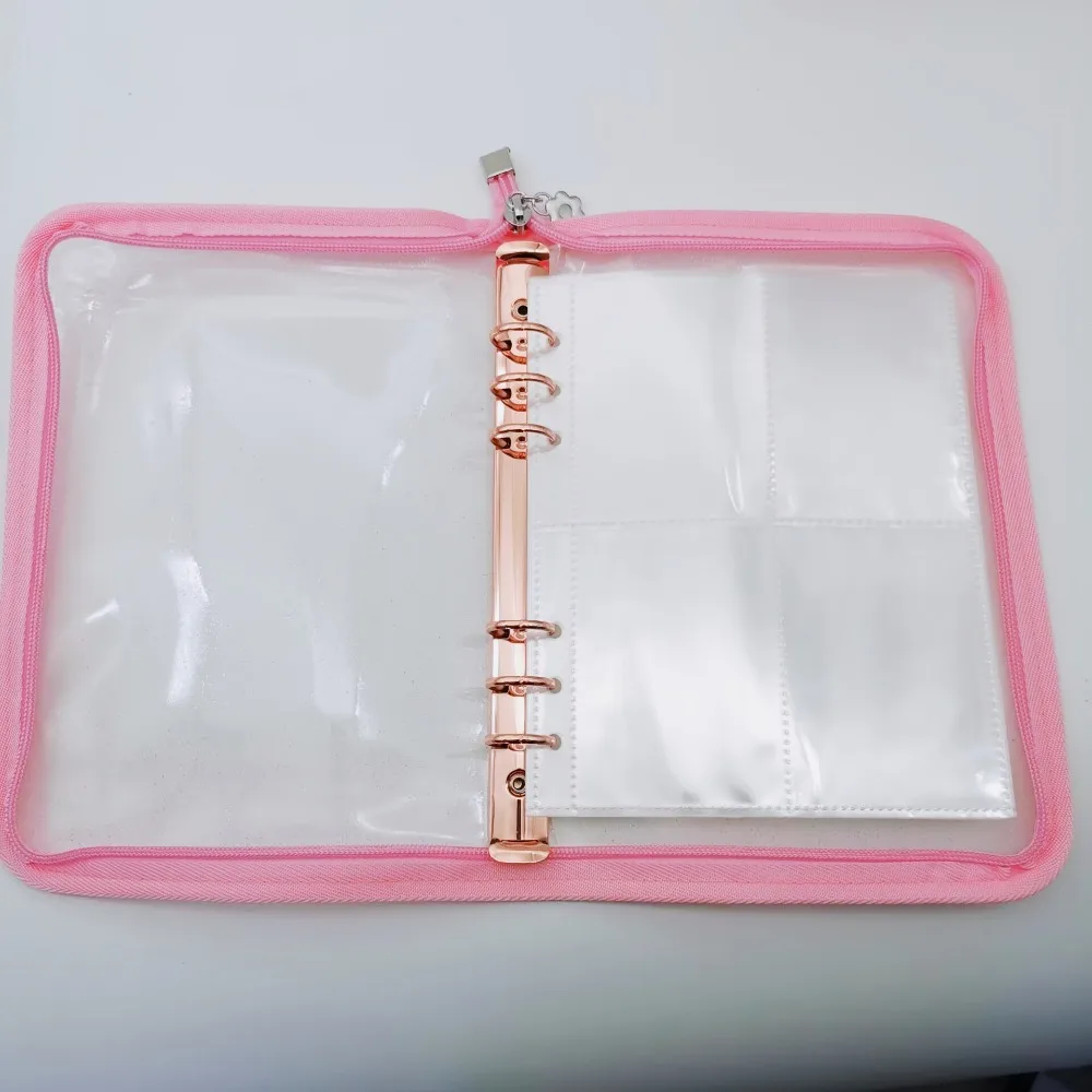 Zipper Album A5 Binder 30 sheet Kpop Photocard Collect Book Photo Cards Organizer Notebook With 30PCS Sleeves School Stationery