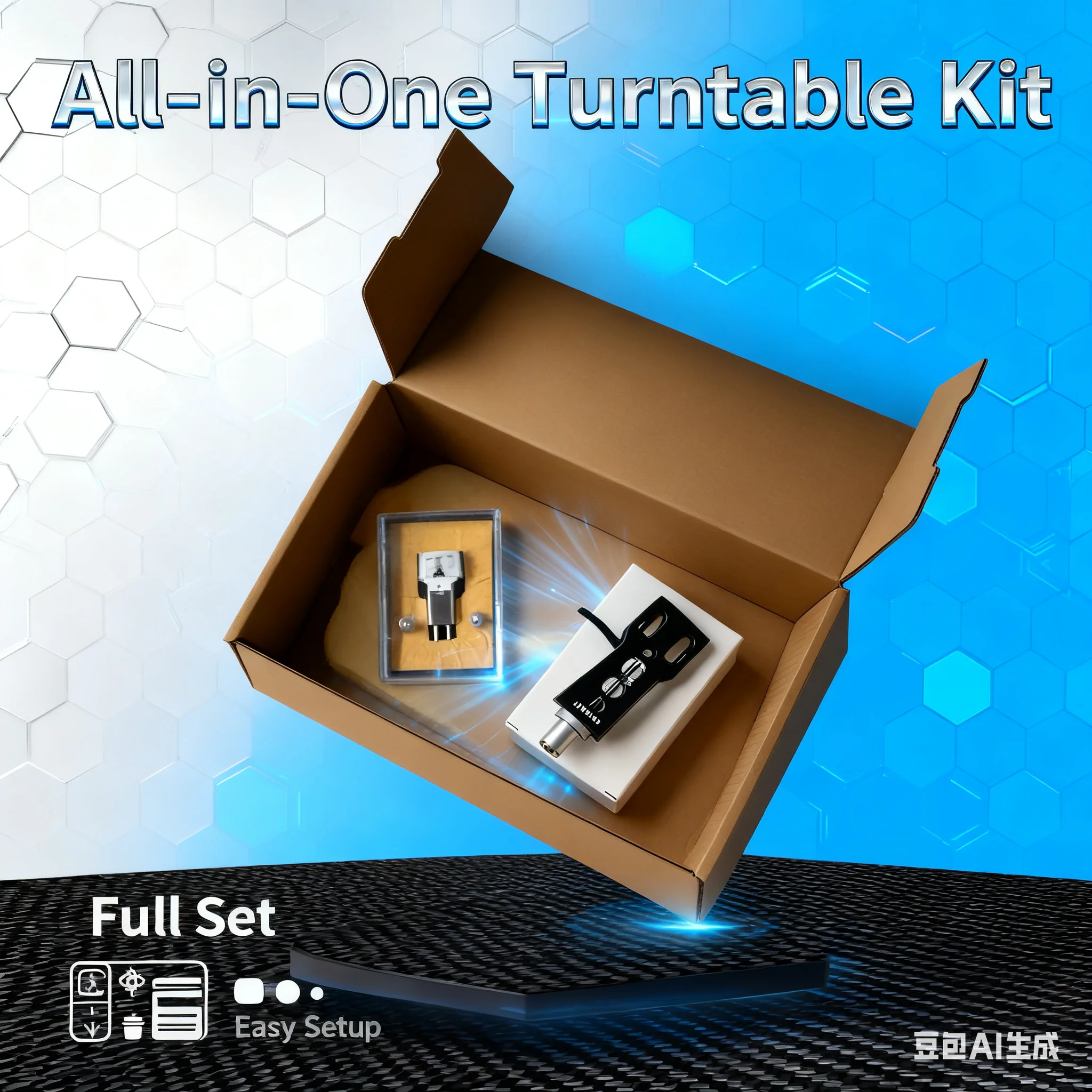 Universal 4 Pin Aluminum Headshell AT3600L Cartridge Adjustable Mount for DIY Turntable Setup Durable Smooth Sound