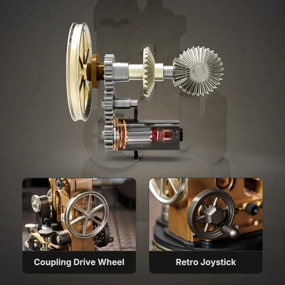 ROKR 3Dパズル ダヴィンチヘリコプターモデルキット 機械式DIY組み立て
