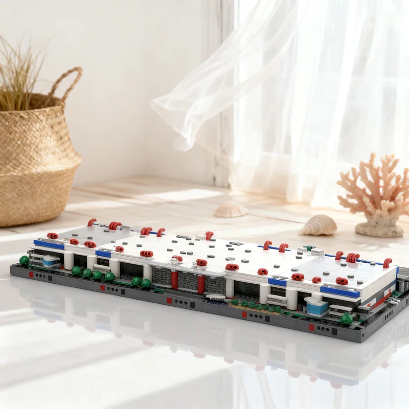 

2444pcs MOC George R Brown Convention Center Architecture Model Building blocks Architecture Christmas gifts toy idea Education