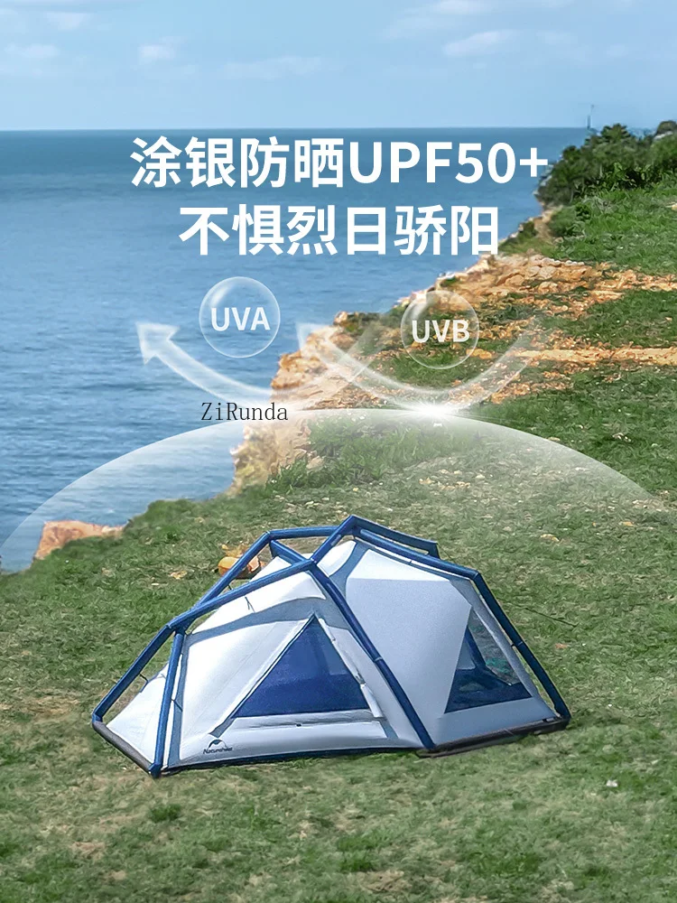 Lightweight One Room One Living Room Inflatable Tent Outdoor Camping Rainproof Sunscreen Disaster Relief Tent