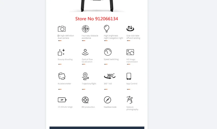 

Квадрокоптер-игрушка с Wi-Fi FPV, передачей изображения 8K HD, LED-подсветкой, обходом препятствий, оптическим позиционированием и дистанционным управлением