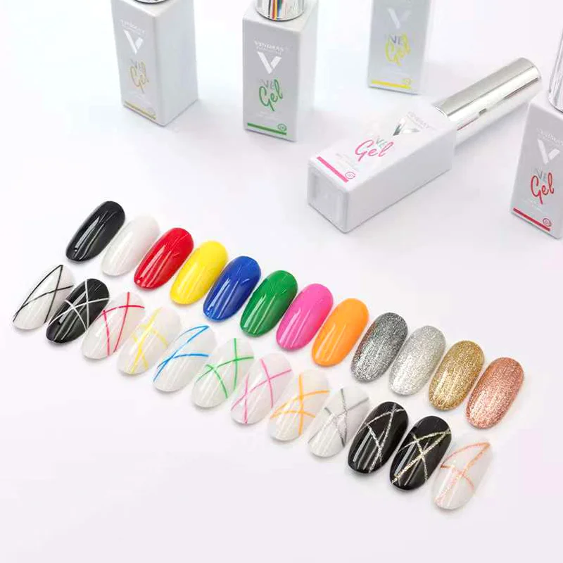 Vinimay 12 Kleur/Set Trekken Lijn Gel Nail Art Gel Nagellak Nail Uv Gel Vernis Losweken Gelpolish gel Vernis Lacque Primer