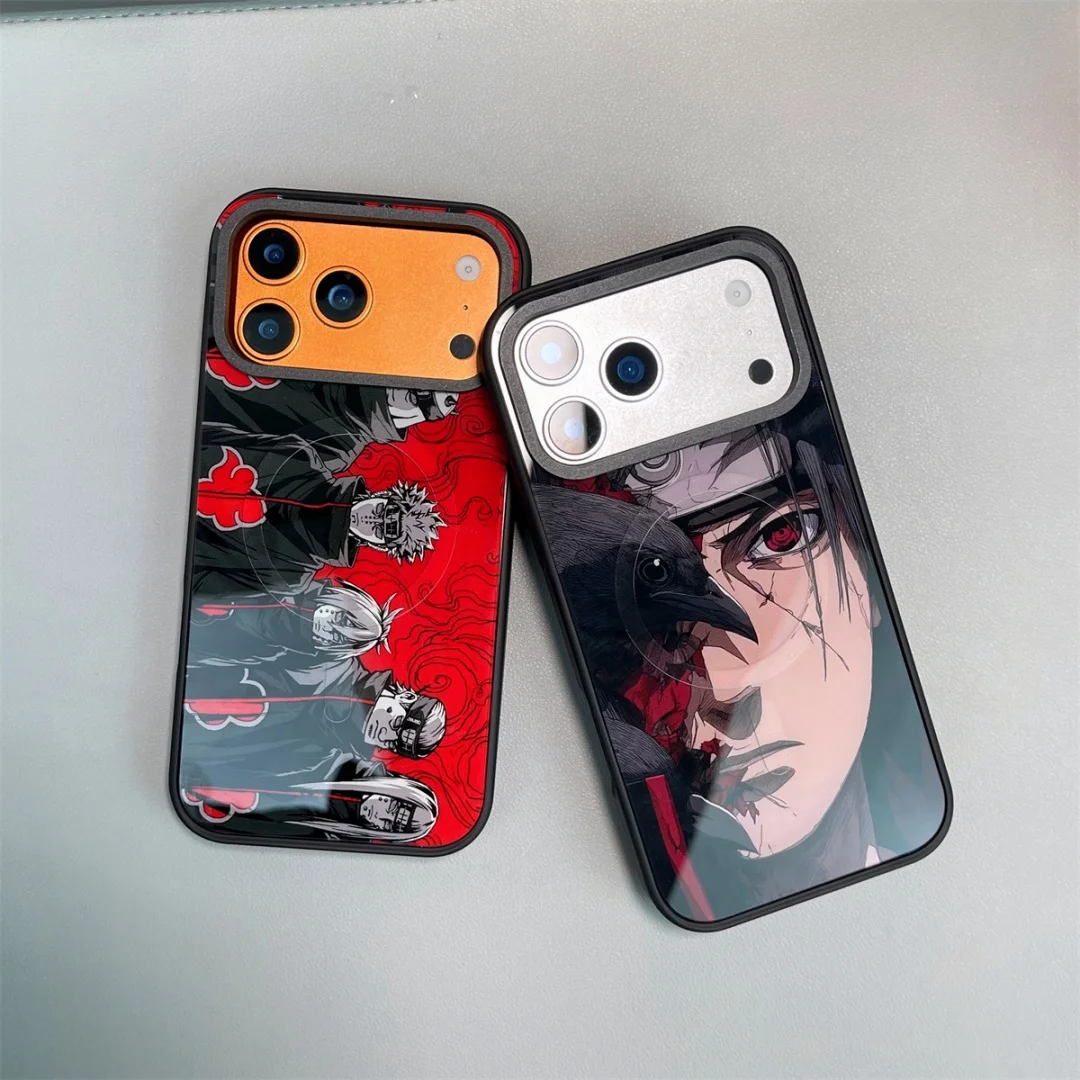 3D etui na telefon z motywem Naruto, Itachi i Paina, pasujące do modeli iPhone 11, 12, 13, 14, 15, 16, 17, 18 Pro Max, Air Plus, 2-w-1, anime, Kakashi, magnetyczne, z funkcją MagSafe. — zdjęcie produktu 2