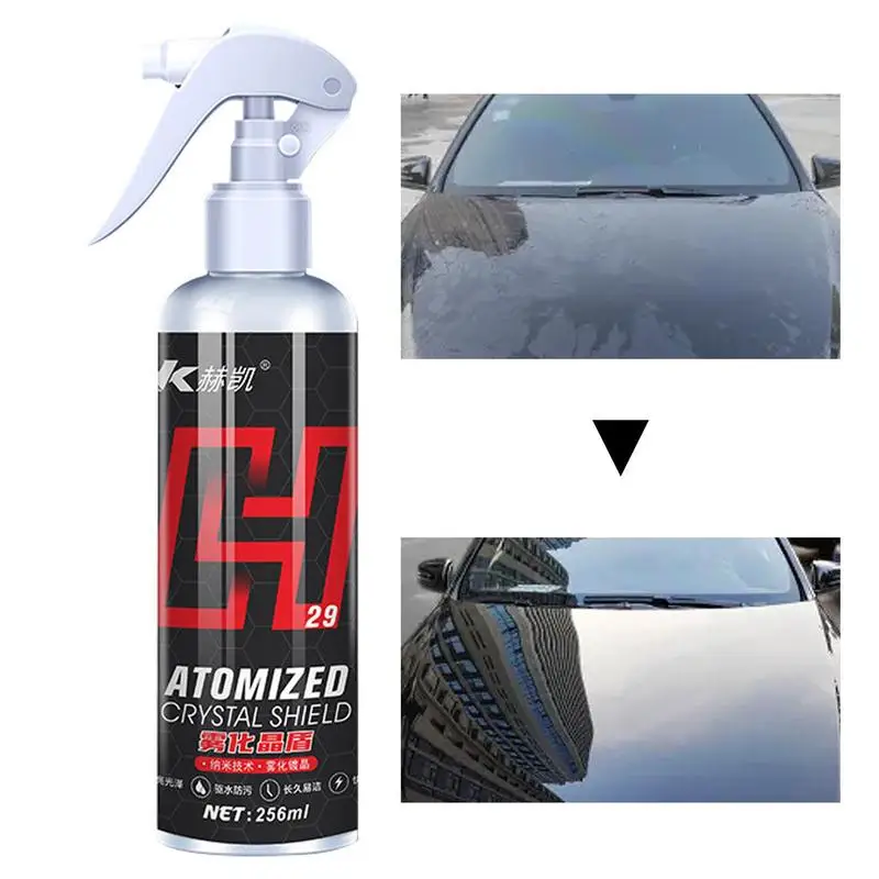 

Car Scratch Repair Spray Hydrophobic Car Wax Polish Spray 256ml Automotive Protectant Top Coats Refurbisher Removes Tar Rain