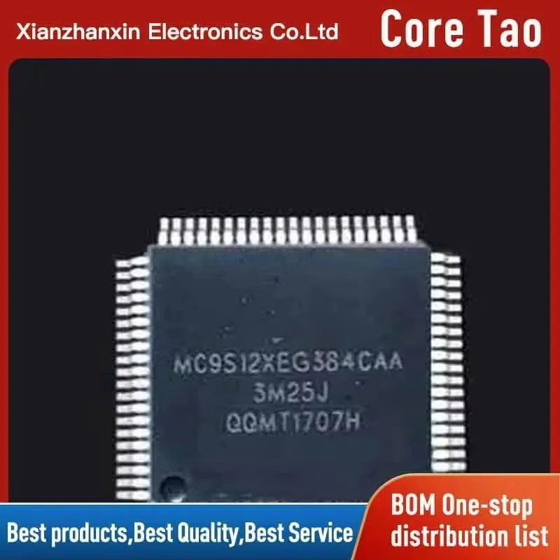 1pcs/lot MC9S12XEG384CAA MC9S12XEG384 CAA QFP80 Car vulnerable chip computer board