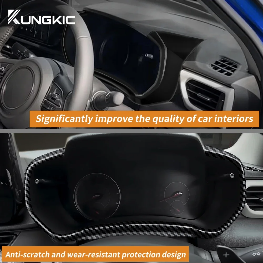 

ABS стиль углеродного волокна для Suzuki SWIFT 2024 2025 2026 RHD автомобильный ЖК-экран прибора, рамка, внутренняя панель прибора