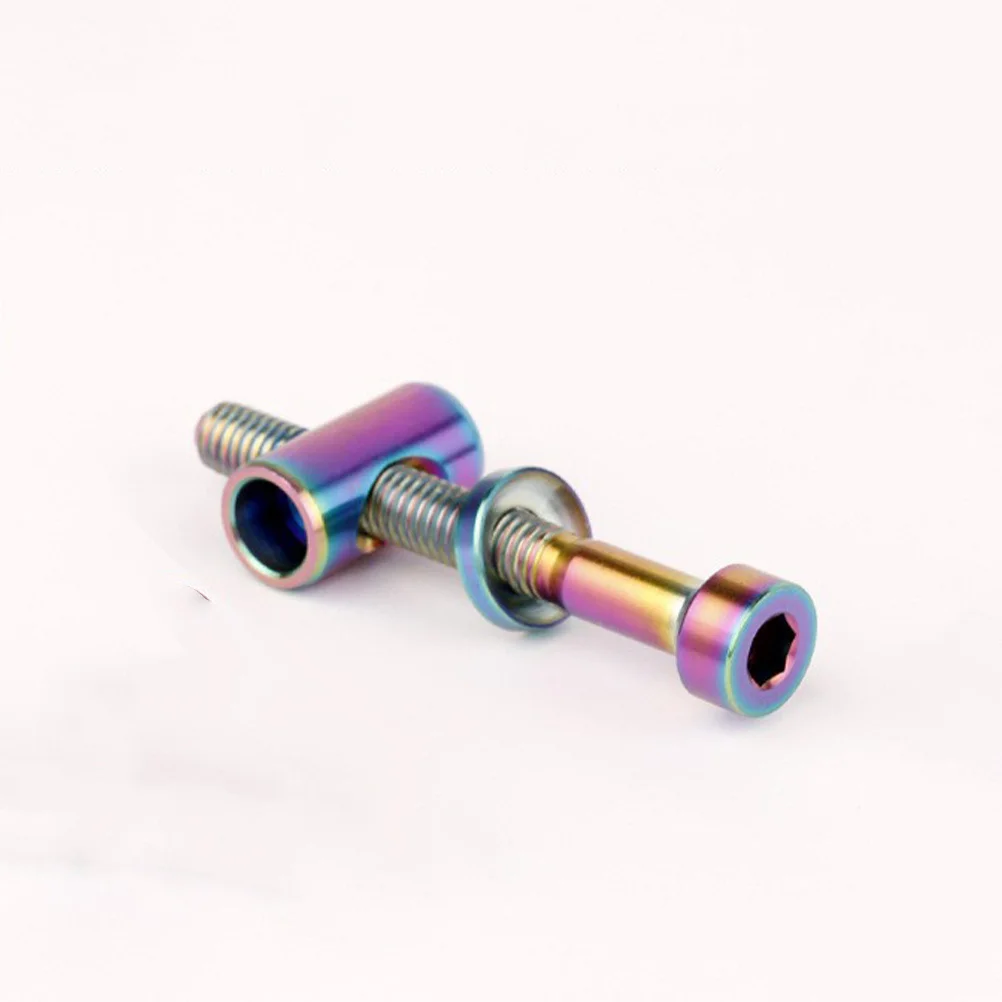 

Titanium Alloy Bike Seat Post Bolt Strong Corrosion Resistant Compatible with Seatpost Washer Nut Bicycle Repairing Accessories