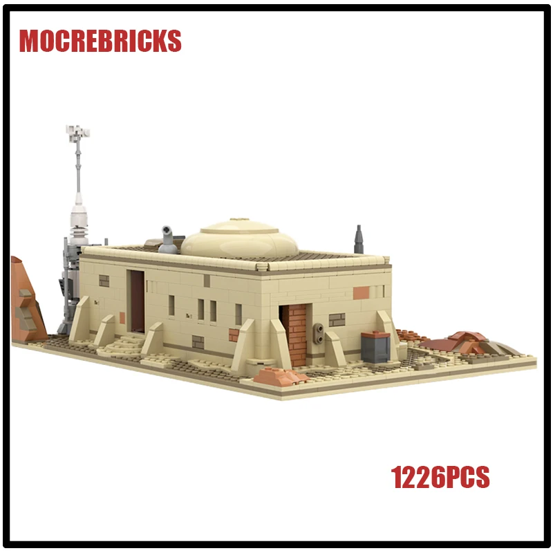 MOC-80440 Space Movie Scene Architecture Model Sets Desert House Technology Building Block Assembly Toys DIY Kid's Bricks Gifts