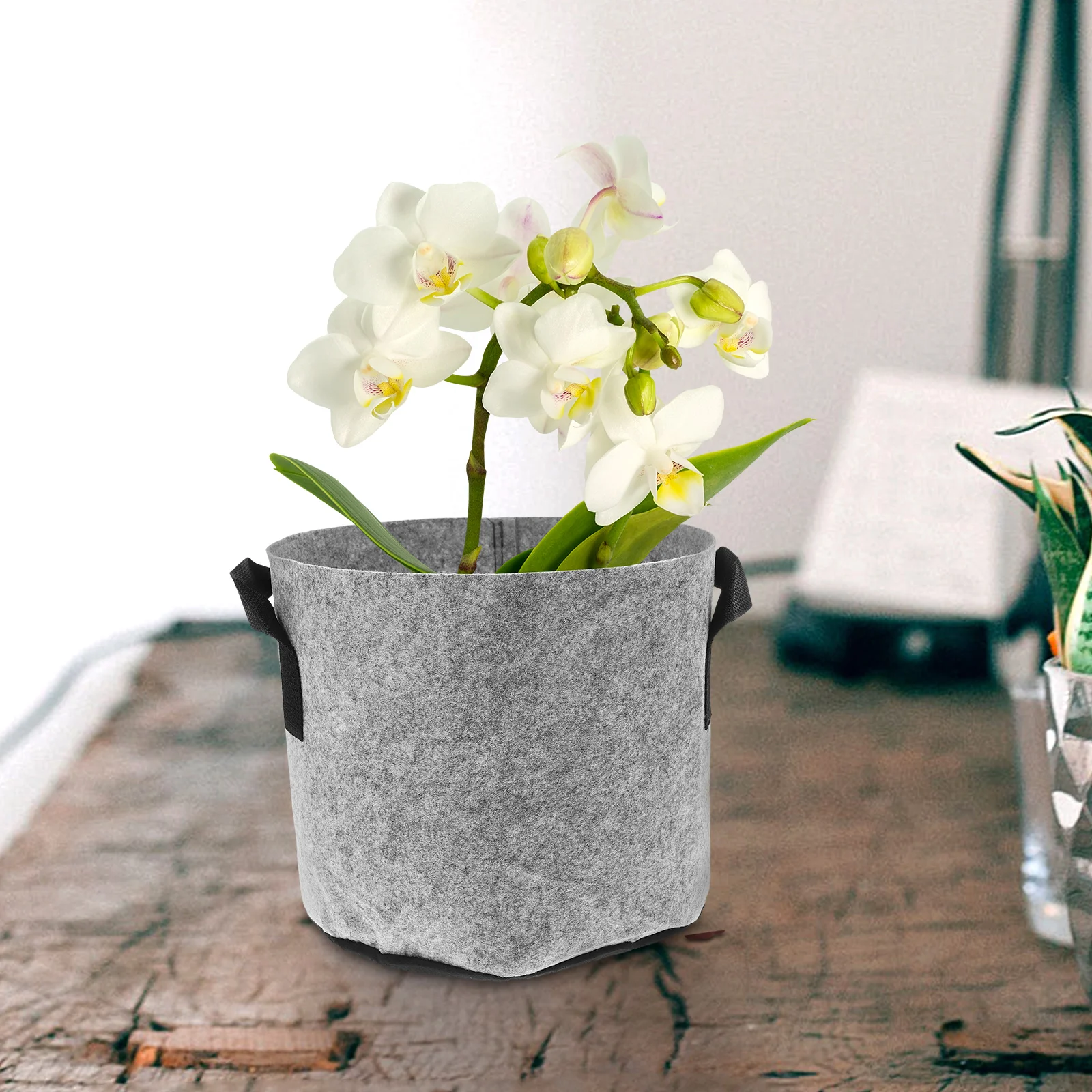 

5pcs Thickened Felt Nonwoven Grow Bags Heavy Duty Planting Bag Handles Reusable Garden Container Vegetable Strawberry Potato