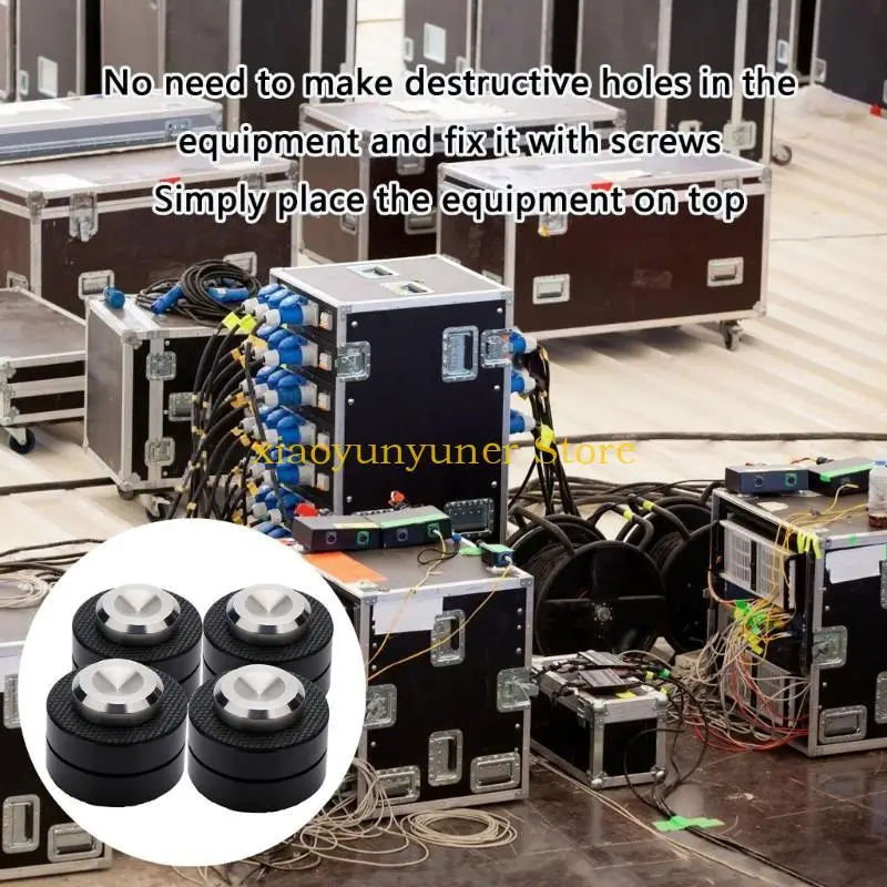 

P9JB Изолирующая подушечка для ног для аудиофилов, 4 шт. Антивибрационные противоударные шипы улучшают стабильность и качество