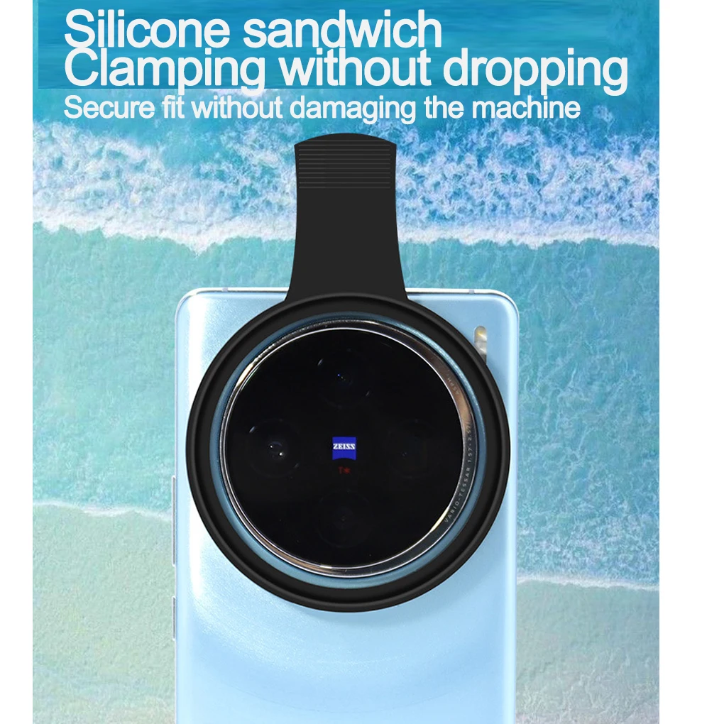 67 مللي متر CPL مرشح كاميرا دائرية ملحقات سوداء عالمية مع مشبك محمول احترافي للهاتف المستقطب عدسة زاوية واسعة