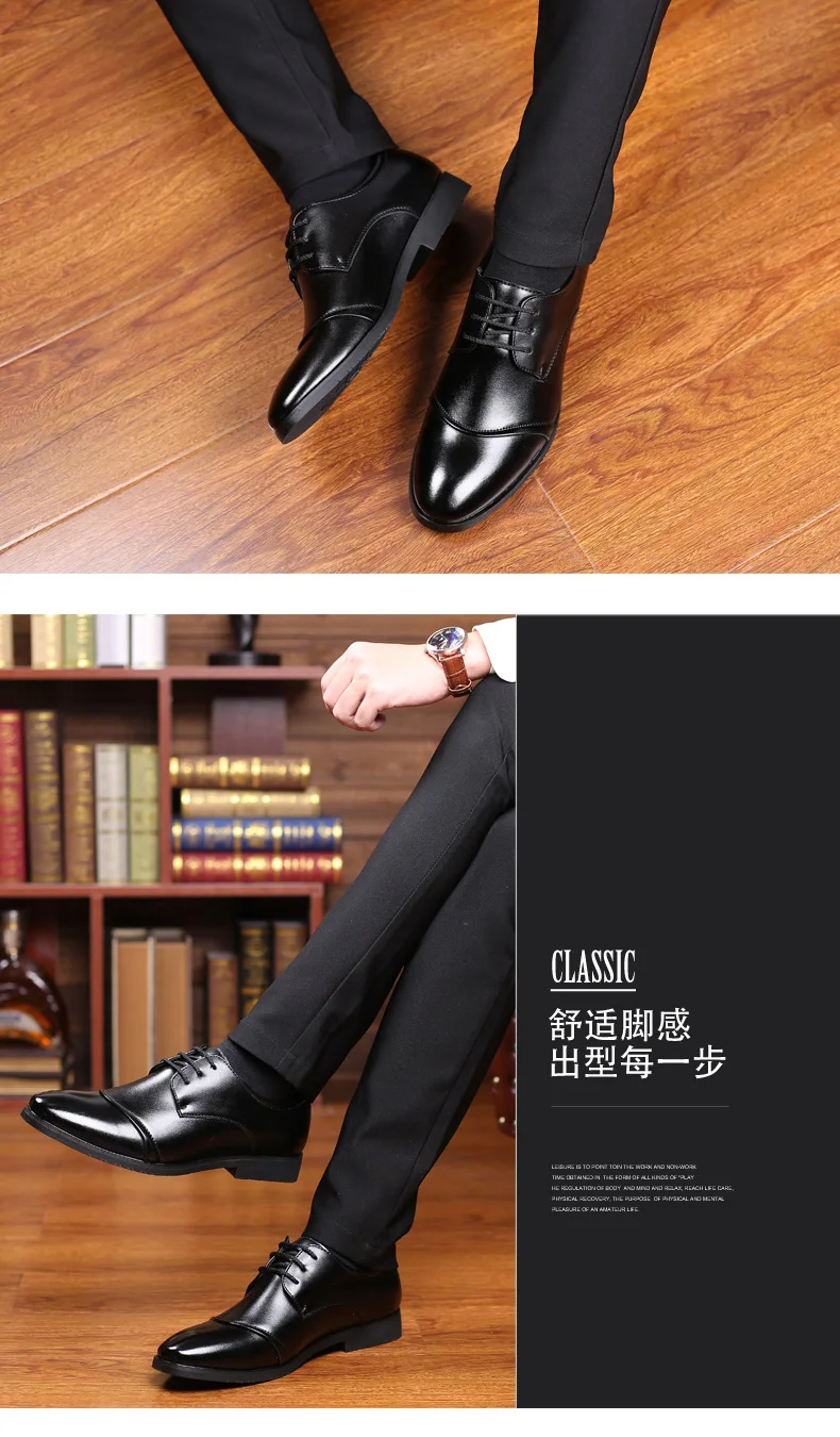 Formale Business-Oxford-Schuhe für Herren, klassische Leder-Kleiderschuhe für Hochzeit und Büro – Detail 22