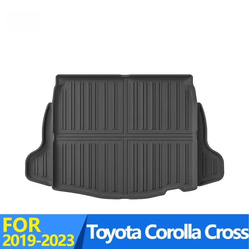 Rear Trunk Mat for Toyota Corolla Cross 2019-2023 TPE Floor Mats All-Weather Waterproof Car Mats Easy Clean Accessory