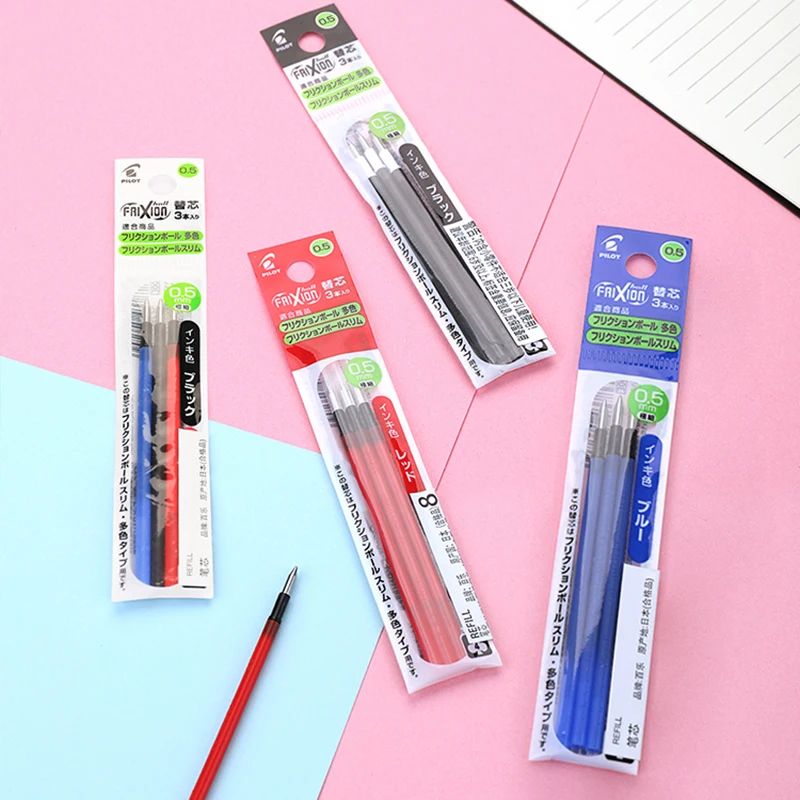 3 Pcs/pack Pilot FriXion Refill LFBTRF-30EF Multifunctional Refill Suitable for Erasable Gel Pen LKFB-60EF/LFBS-18UF 0.38/0.5mm