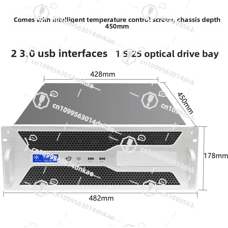 

Тип стойки корпуса 4U, экран контроля температуры, основная плата ATX, слот 3.0USB7, промышленное управление, компьютерное видео, несоставленный хост