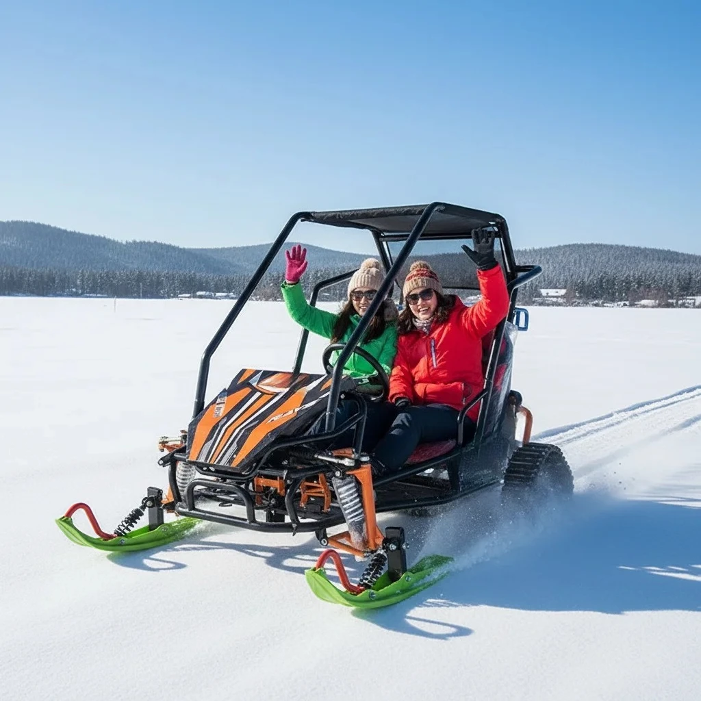 

Work and Transport Ready Versatile Winter Solution Practical Features Electric Snowmobiles for Children and Adults