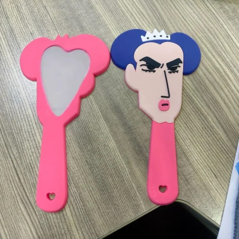 

Crayon ShinChans Cute Cartoon Abstract Villain Handheld Makeup Mirror Portable Travel Cosmetic Mirror with Handle Lovely Gift