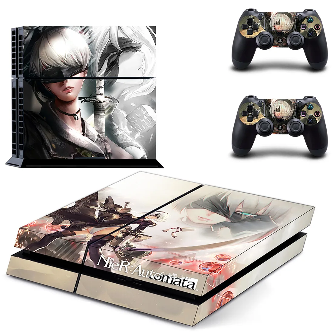 Наклейка для консоли и контроллера NieR Automata PS4