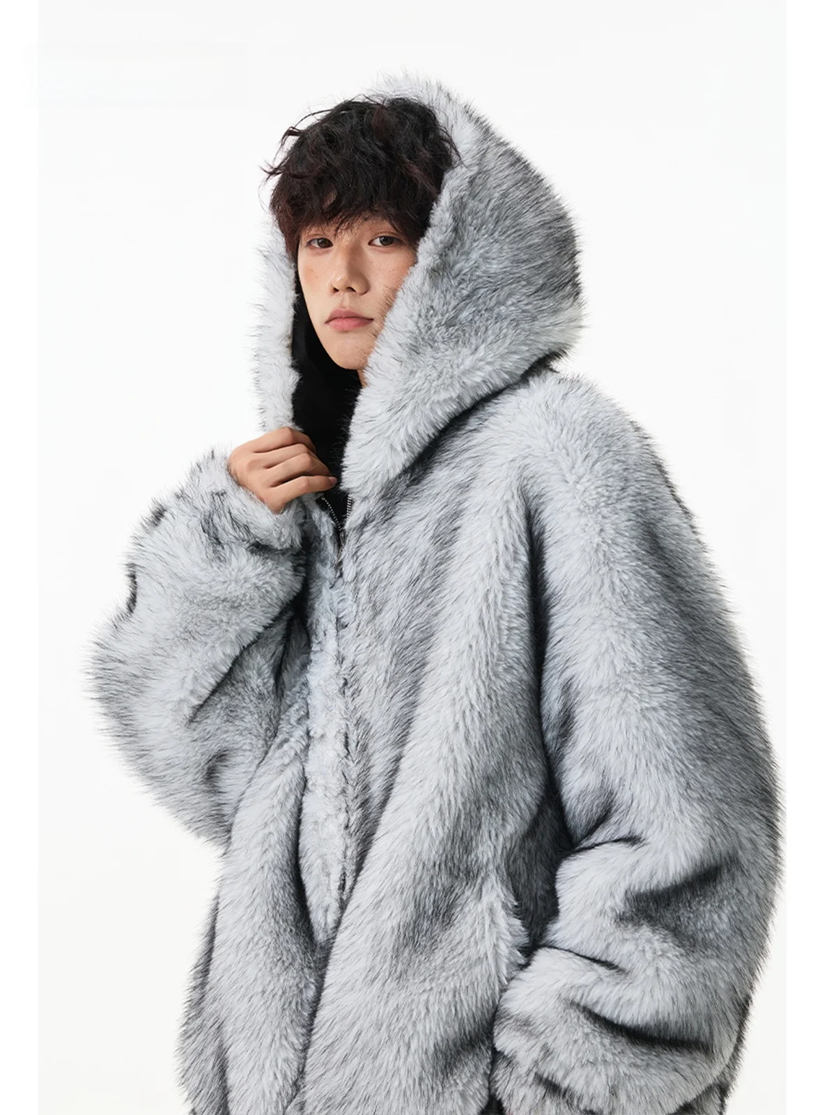 

American Deconstructed Double-Faced Cotton Jaet Men Women Winter New Sle Fce Lined Thiened Leather Fur Inteated Co...