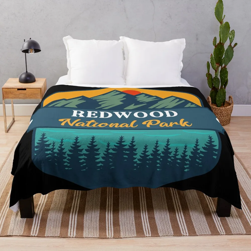 Redwood National Park Throw Blanket christmas gifts Bed covers Luxury Designer warm for winter Blankets