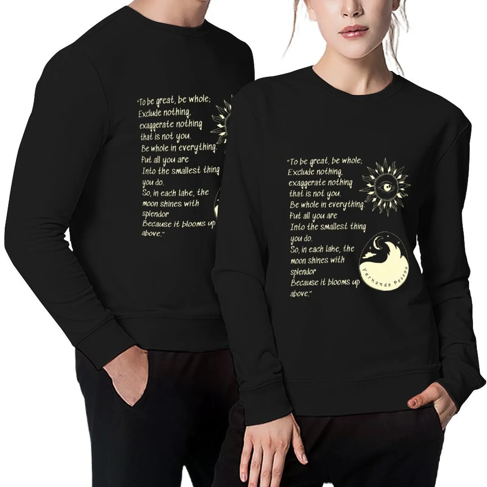 

Fernando Pessoa quoteTo be great, be whole Pullover tracksuits male clothes autumn clothes tracksuit men pullover