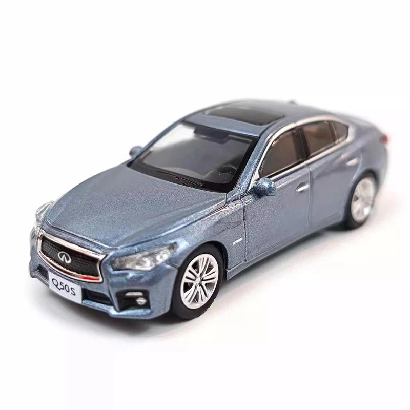 PAUDI MODELO Diecast 1:64 escala INFINITI Q50S coche en miniatura de aleación decoración estática coleccionables juguetes de regalo