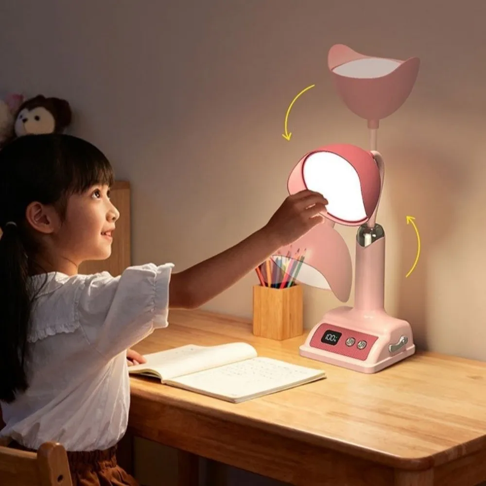 

Светодиодная настольная лампа для защиты глаз, зарядка через USB, функция затемнения, настольная лампа для чтения, энергоэффективный гибкий ночник, стол для чтения