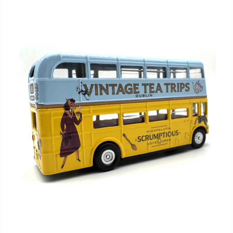 OXFORD Maßstab 1:76 Diecast Alloy London AEC Doppeldecker Bus Spielzeugauto Modell Nostalgie Klassisches Erwachsenen-Souvenirgeschenk Statische Anzeige