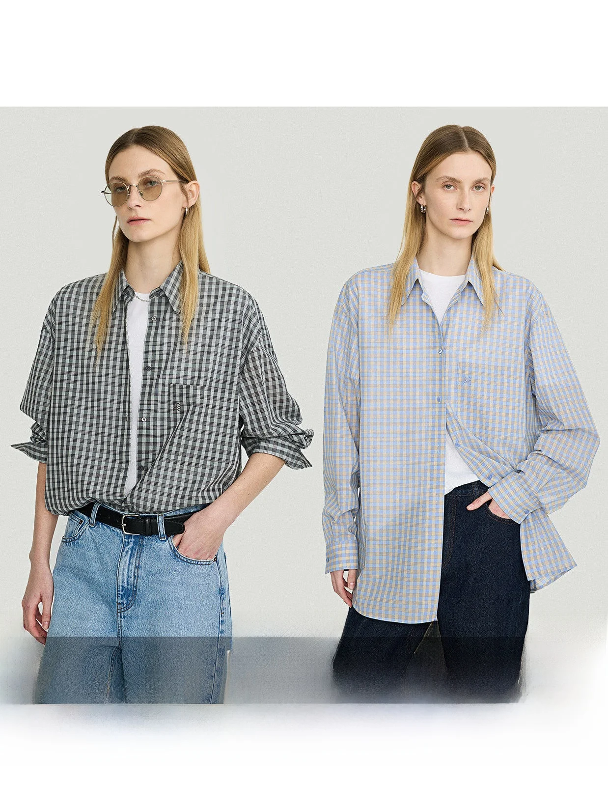 

Лимитированная серия: Женская повседневная рубашка свободного кроя в клетку из 100% хлопка с начесом и высокой степенью крутильности, для многослойных образов