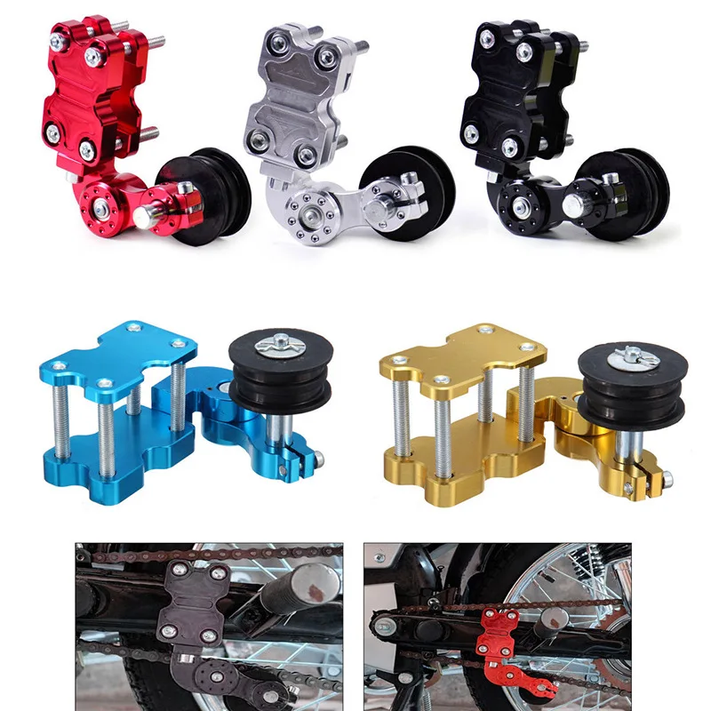 Universal Aluminum Alloy Brand New Adjuster Chain Tensioner Roller For Motorcycle /Chopper ATV Black/Red/Silver/Blue/Gold